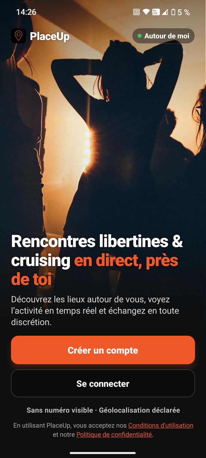 Application de rencontres libertines et de cruising en direct près de toi — PlaceUp